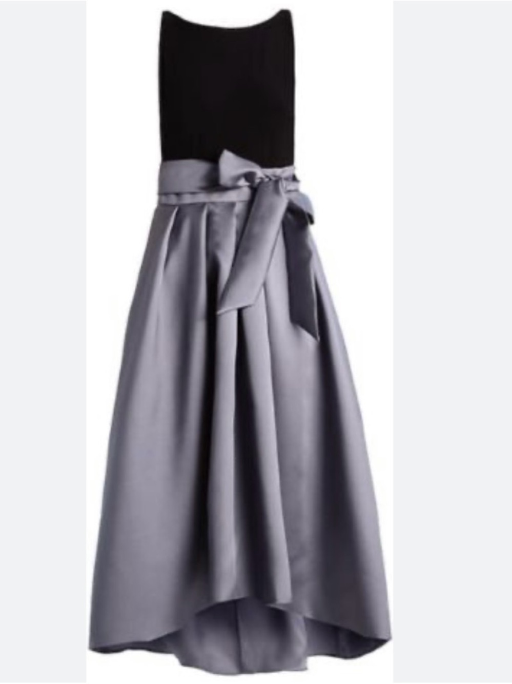 Lauren Ralph Lauren High-Low Fit & Flare Dress in Black and Gray 12 Quiet Luxury